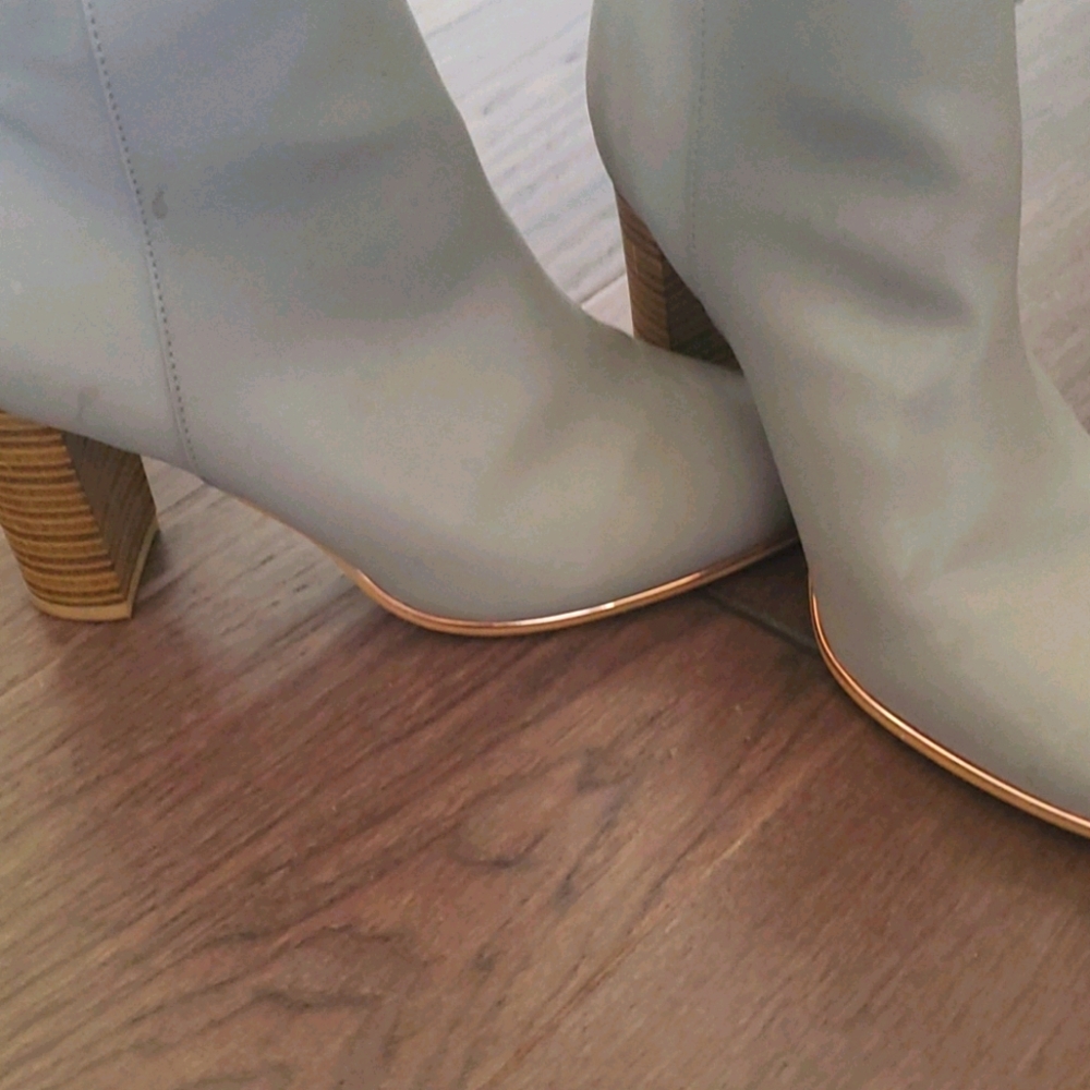 Sasha Too Booties Grey with Rose Gold